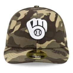 Men's Milwaukee Brewers New Era Camo 2021 Armed Forces Day On-Field Low Profile 59FIFTY Fitted Hat -BigLeagueCaps Store mens new era camo milwaukee brewers 2021 armed forces day on field low profile 59fifty fitted hat pi3815000 altimages ff 3815418 ab9a2045ef85b820aa03alt2 full