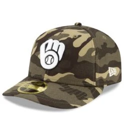 Men's Milwaukee Brewers New Era Camo 2021 Armed Forces Day On-Field Low Profile 59FIFTY Fitted Hat -BigLeagueCaps Store mens new era camo milwaukee brewers 2021 armed forces day on field low profile 59fifty fitted hat pi3815000 altimages ff 3815418 ab9a2045ef85b820aa03alt3 full