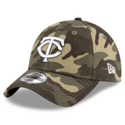 Men's Minnesota Twins New Era Camo 2021 Armed Forces Day 9TWENTY Adjustable Hat -BigLeagueCaps Store mens new era camo minnesota twins 2021 armed forces day 9twenty adjustable hat pi3815000 altimages ff 3815523 6c0a412ef937e3261642alt3 full