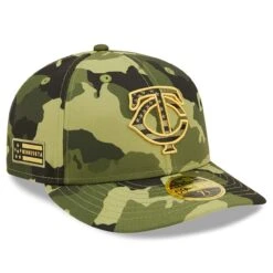 Men's Minnesota Twins New Era Camo 2022 Armed Forces Day On-Field Low Profile 59FIFTY
