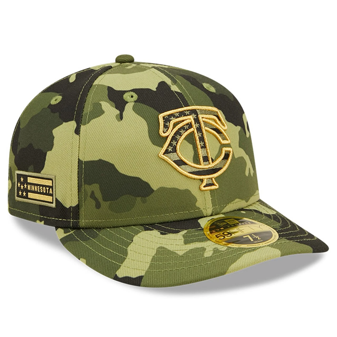 Men's Minnesota Twins New Era Camo 2022 Armed Forces Day On-Field Low Profile 59FIFTY 3 Men's Minnesota Twins New Era Camo 2022 Armed Forces Day On-Field Low Profile 59FIFTY