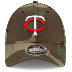 Men's Minnesota Twins New Era Camo Latitude 9FORTY Snapback Hat -BigLeagueCaps Store mens new era camo minnesota twins latitude 9forty snapback hat pi4136000 altimages ff 4136895 87229160207c512325f8alt2 full