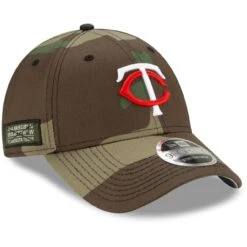 Men's Minnesota Twins New Era Camo Latitude 9FORTY Snapback Hat -BigLeagueCaps Store mens new era camo minnesota twins latitude 9forty snapback hat pi4136000 altimages ff 4136895 87229160207c512325f8alt3 full