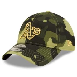 Men's Oakland Athletics New Era Camo 2022 Armed Forces Day 9TWENTY Adjustable Hat -BigLeagueCaps Store mens new era camo oakland athletics 2022 armed forces day 9twenty adjustable hat pi4463000 altimages ff 4463124 28fc6a804d2edb3c6e95alt3 full
