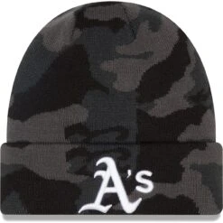 Men's Oakland Athletics New Era Camo Cuffed Knit Hat