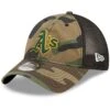 Men's Oakland Athletics New Era Camo Trucker 9TWENTY Snapback Hat -BigLeagueCaps Store mens new era camo oakland athletics trucker 9twenty snapback hat pi4417000 altimages ff 4417553 3ab6d86c50b8343c8589alt1 full