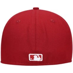 Men's Milwaukee Brewers New Era Cardinal White Logo 59FIFTY Fitted Hat -BigLeagueCaps Store mens new era cardinal milwaukee brewers white logo 59fifty fitted hat pi4208000 altimages ff 4208706 c0e858fae5650e97c6e3alt4 full