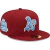 Men's Oakland Athletics New Era Cardinal 40th Anniversary Air Force Blue Undervisor 59FIFTY Fitted Hat -BigLeagueCaps Store mens new era cardinal oakland athletics 40th anniversary air force blue undervisor 59fifty fitted hat pi4735000 altimages ff 4735030 33c2078da143dad1208falt1 full