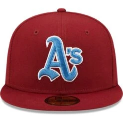 Men's Oakland Athletics New Era Cardinal 40th Anniversary Air Force Blue Undervisor 59FIFTY Fitted Hat -BigLeagueCaps Store mens new era cardinal oakland athletics 40th anniversary air force blue undervisor 59fifty fitted hat pi4735000 altimages ff 4735030 33c2078da143dad1208falt2 full