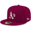 Men's Oakland Athletics New Era Cardinal White Logo 59FIFTY Fitted Hat -BigLeagueCaps Store mens new era cardinal oakland athletics white logo 59fifty fitted hat pi4208000 altimages ff 4208790 e04b4be322652cb7251dalt1 full