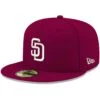 Men's San Diego Padres New Era Cardinal White Logo 59FIFTY Fitted Hat -BigLeagueCaps Store mens new era cardinal san diego padres white logo 59fifty fitted hat pi4208000 altimages ff 4208792 b455cd0bb6cbadc796b4alt1 full