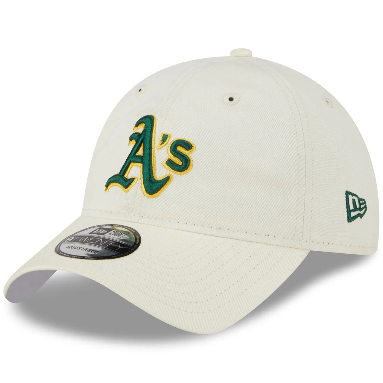 Men's Oakland Athletics New Era Cream Chrome Core Classic 9TWENTY Adjustable Hat 3 Men's Oakland Athletics New Era Cream Chrome Core Classic 9TWENTY Adjustable Hat