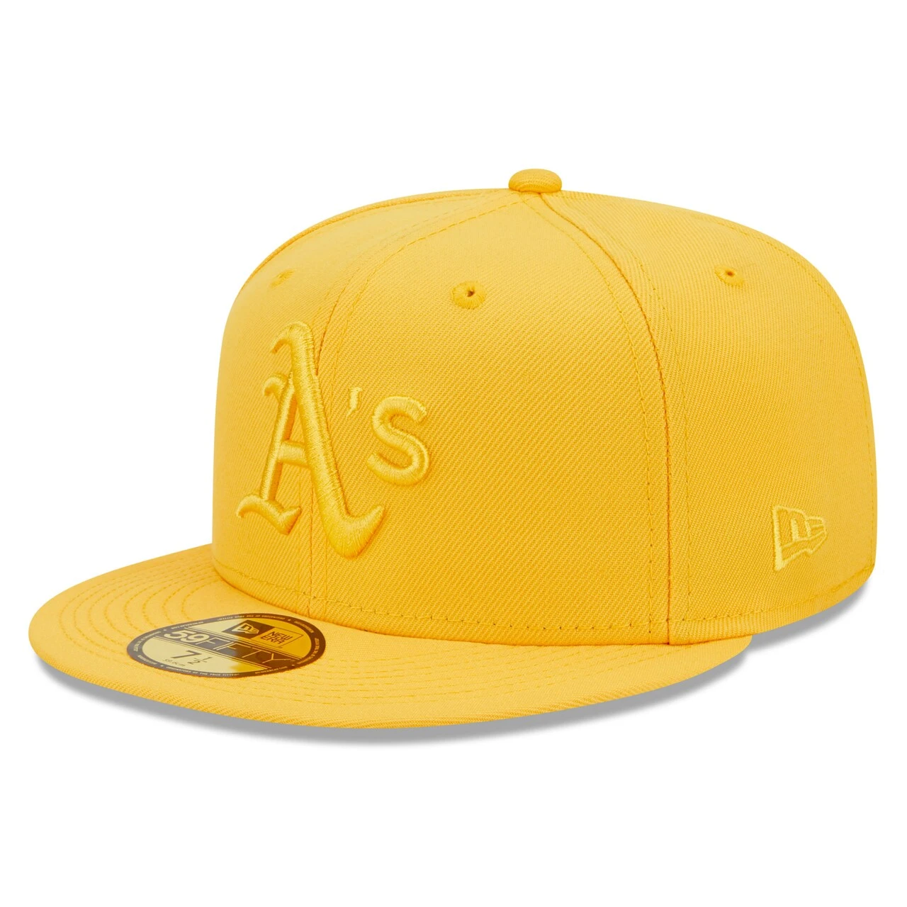Men's Oakland Athletics New Era Gold Tonal 59FIFTY Fitted Hat 3 Men's Oakland Athletics New Era Gold Tonal 59FIFTY Fitted Hat