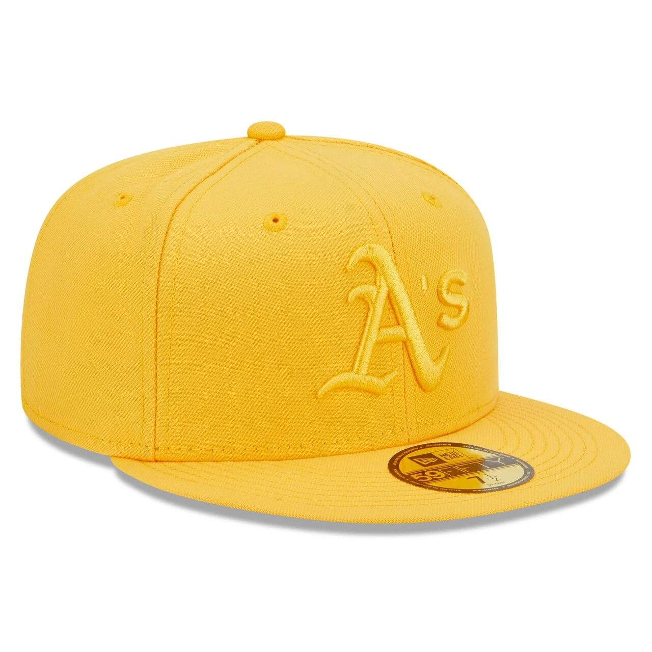 Men's Oakland Athletics New Era Gold Tonal 59FIFTY Fitted Hat 5 Men's Oakland Athletics New Era Gold Tonal 59FIFTY Fitted Hat - Image 3
