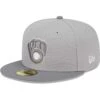 Men's Milwaukee Brewers New Era Gray Green Undervisor 59FIFTY Fitted Hat -BigLeagueCaps Store mens new era gray milwaukee brewers green undervisor 59fifty fitted hat ss5 p 200016013pv 1u faqpoij58l7z5ycnqbo2v tgjcaepxkng0b7l9pkx9