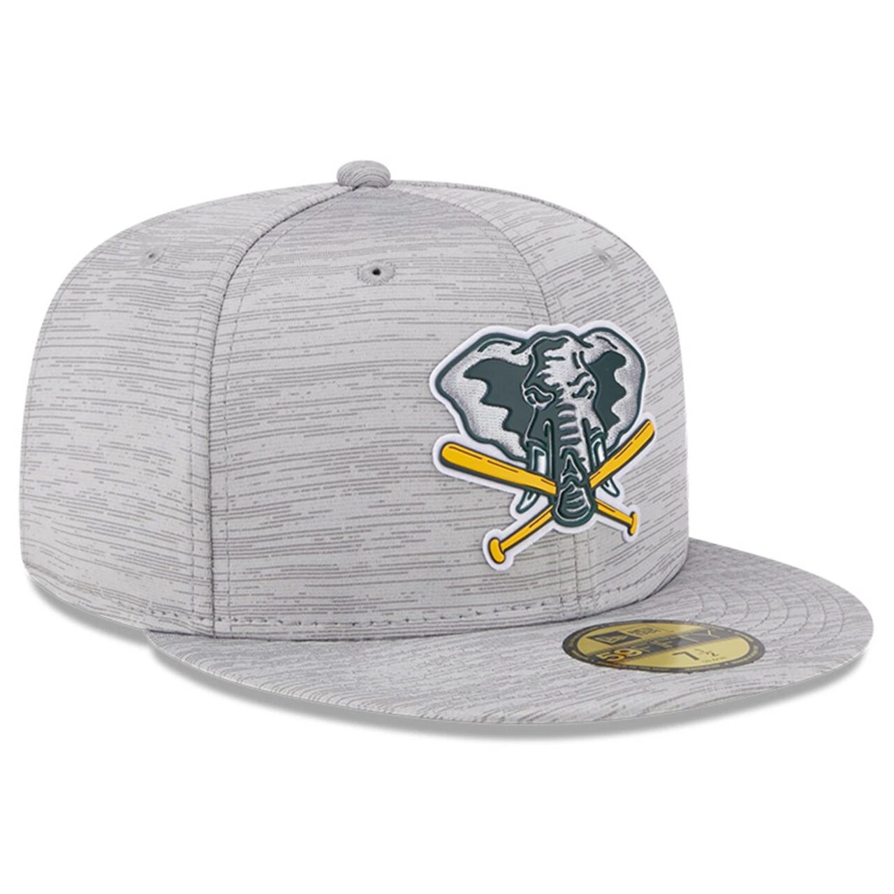 Men's Oakland Athletics New Era Gray 2023 Clubhouse 59FIFTY Fitted Hat 5 Men's Oakland Athletics New Era Gray 2023 Clubhouse 59FIFTY Fitted Hat - Image 3