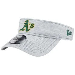Men's Oakland Athletics New Era Gray Adjustable Visor
