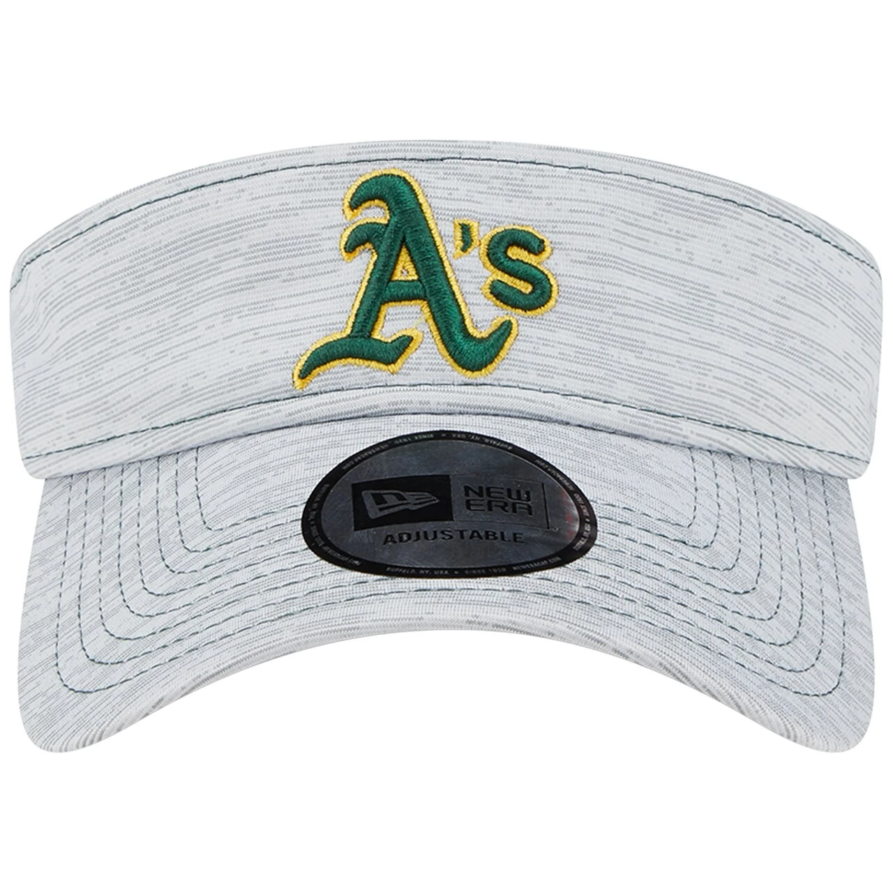Men's Oakland Athletics New Era Gray Adjustable Visor 4 Men's Oakland Athletics New Era Gray Adjustable Visor - Image 2