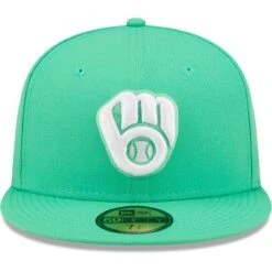 Men's Milwaukee Brewers New Era Green Logo 59FIFTY Fitted Hat -BigLeagueCaps Store mens new era green milwaukee brewers logo 59fifty fitted hat pi4690000 altimages ff 4690361 b218af13e7d0fe21fba3alt2 full