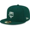 Men's Minnesota Twins New Era Green White Logo 59FIFTY Fitted Hat -BigLeagueCaps Store mens new era green minnesota twins white logo 59fifty fitted hat pi4705000 altimages ff 4705597 03da9a7f58888131bef1alt1 full