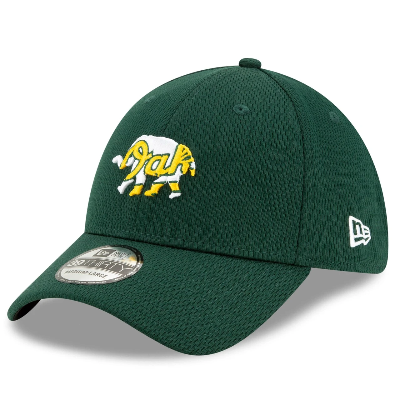 Men's Oakland Athletics New Era Green 2021 Batting Practice 39THIRTY Flex Hat 3 Men's Oakland Athletics New Era Green 2021 Batting Practice 39THIRTY Flex Hat