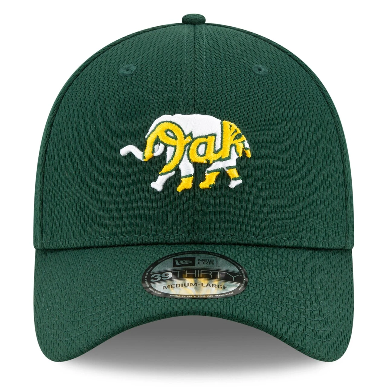 Men's Oakland Athletics New Era Green 2021 Batting Practice 39THIRTY Flex Hat 4 Men's Oakland Athletics New Era Green 2021 Batting Practice 39THIRTY Flex Hat - Image 2