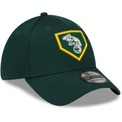 Men's Oakland Athletics New Era Green 2022 Clubhouse Cooperstown Alternate Logo Collection 39THIRTY Flex Hat -BigLeagueCaps Store mens new era green oakland athletics 2022 clubhouse cooperstown alternate logo collection 39thirty flex hat pi4418000 altimages ff 4418875 db5fb01a2ddf0af27302alt3 full