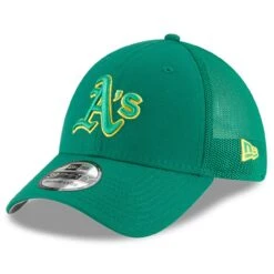 Men's Oakland Athletics New Era Green 2023 Batting Practice 39THIRTY Flex Hat
