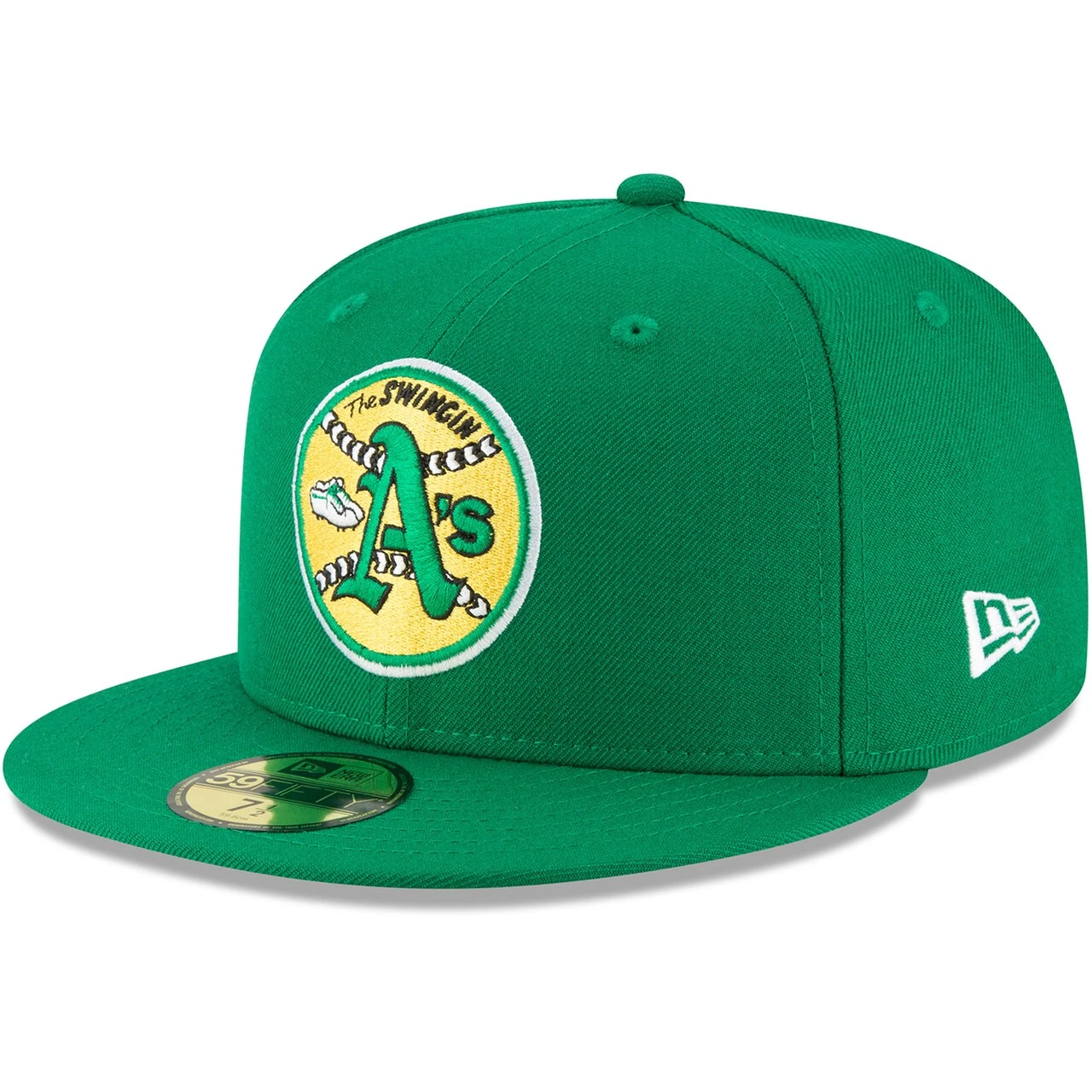 Men's Oakland Athletics New Era Green Cooperstown Collection Wool 59FIFTY Fitted Hat 3 Men's Oakland Athletics New Era Green Cooperstown Collection Wool 59FIFTY Fitted Hat