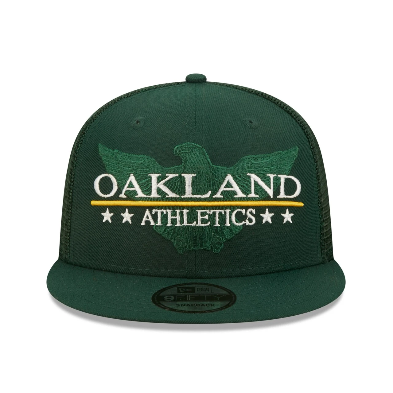 Men's Oakland Athletics New Era Green Patriot Trucker 9FIFTY Snapback Hat 4 Men's Oakland Athletics New Era Green Patriot Trucker 9FIFTY Snapback Hat - Image 2