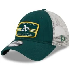 Men's Oakland Athletics New Era Green Property Trucker 9TWENTY Snapback Hat -BigLeagueCaps Store mens new era green oakland athletics property trucker 9twenty snapback hat ss5 p 5002972pv 1u 9cqgfvcxhxa2lme4rbqnv igktppulhez0vzc4seq1
