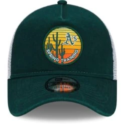 Men's Oakland Athletics New Era Green Spring Training Sunset Trucker 9FORTY Snapback Hat -BigLeagueCaps Store mens new era green oakland athletics spring training sunset trucker 9forty snapback hat pi4419000 altimages ff 4419241 d9830a0ff750ae3dfda0alt2 full