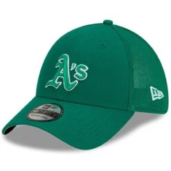 Men's Oakland Athletics New Era Green St. Patrick's Day 39THIRTY Flex Hat