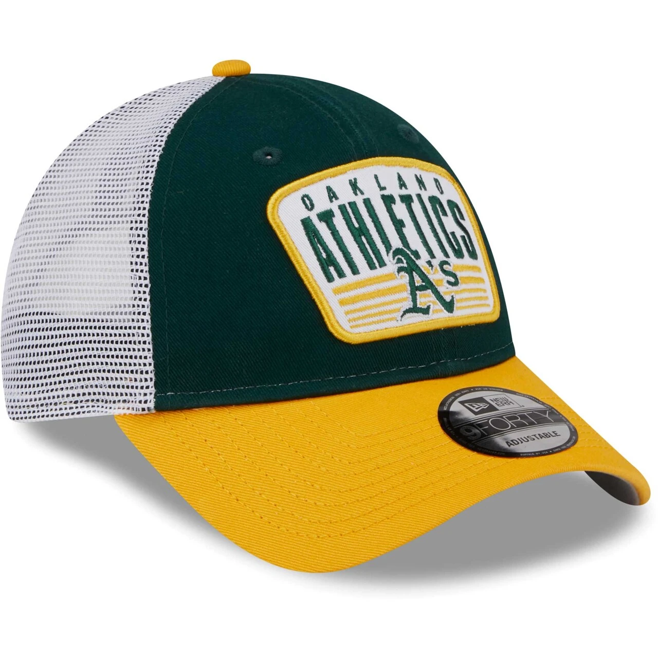 Men's Oakland Athletics New Era Green Two-Tone Patch 9FORTY Snapback Hat 5 Men's Oakland Athletics New Era Green Two-Tone Patch 9FORTY Snapback Hat - Image 3