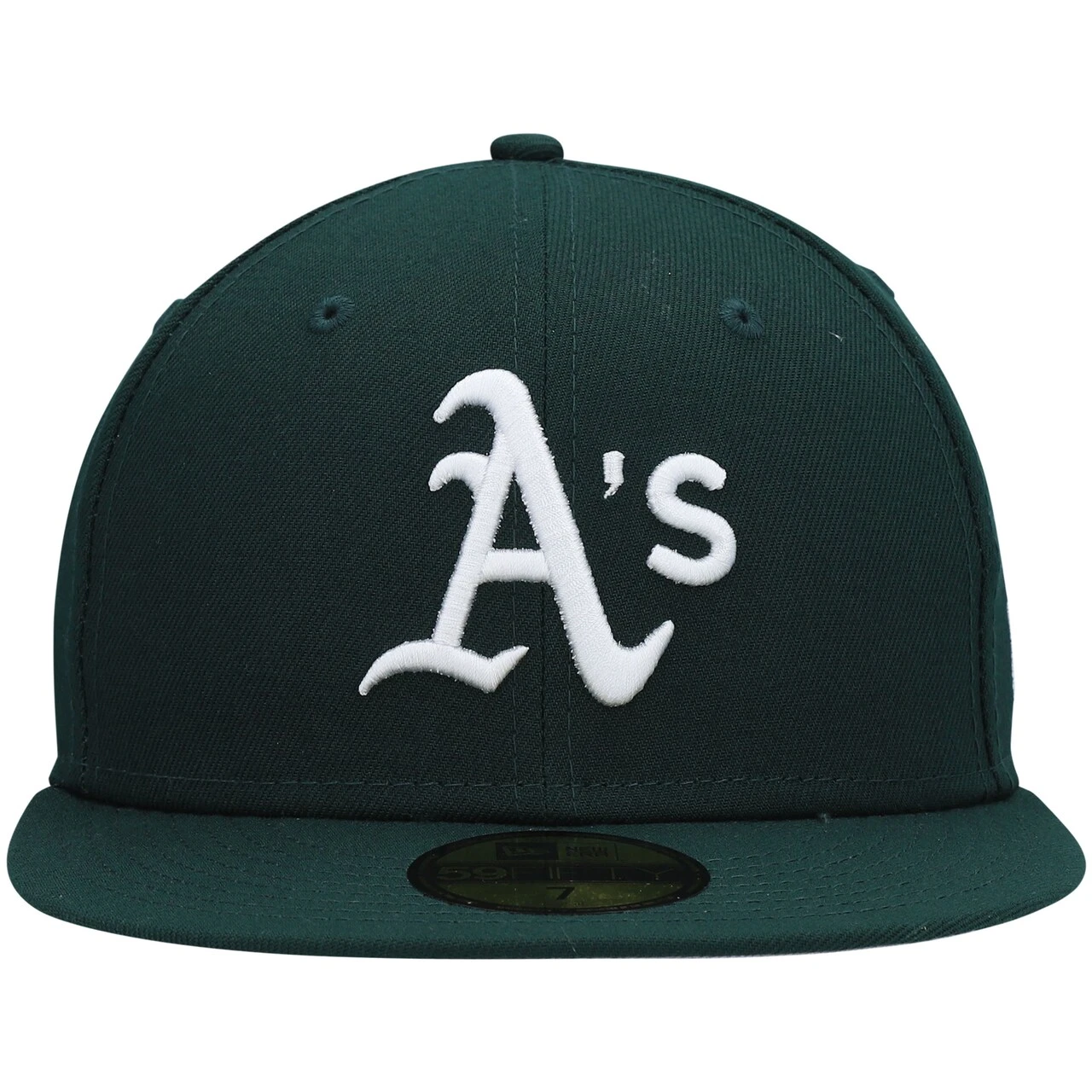 Men's Oakland Athletics New Era Green White Logo 59FIFTY Fitted Hat 4 Men's Oakland Athletics New Era Green White Logo 59FIFTY Fitted Hat - Image 2