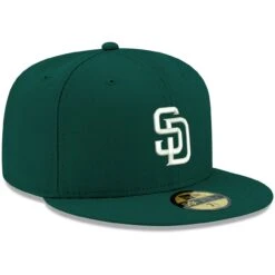 Men's San Diego Padres New Era Green White Logo 59FIFTY Fitted Hat 8 Men's San Diego Padres New Era Green White Logo 59FIFTY Fitted Hat -BigLeagueCaps Store mens new era green san diego padres white logo 59fifty fitted hat pi4208000 altimages ff 4208710 aff543f5e935329f5816alt3 full