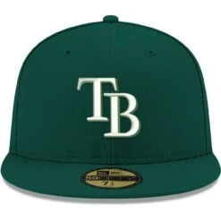 Men's Tampa Bay Rays New Era Green White Logo 59FIFTY Fitted Hat -BigLeagueCaps Store mens new era green tampa bay rays white logo 59fifty fitted hat pi4705000 altimages ff 4705577 f91c63860a0016989448alt2 full