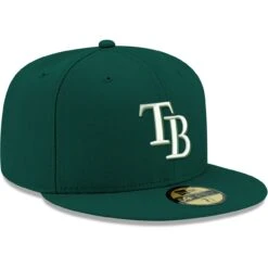 Men's Tampa Bay Rays New Era Green White Logo 59FIFTY Fitted Hat -BigLeagueCaps Store mens new era green tampa bay rays white logo 59fifty fitted hat pi4705000 altimages ff 4705577 f91c63860a0016989448alt3 full