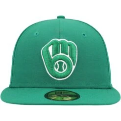 Men's Milwaukee Brewers New Era Kelly Green White Logo 59FIFTY Fitted Hat -BigLeagueCaps Store mens new era kelly green milwaukee brewers white logo 59fifty fitted hat pi4708000 altimages ff 4708051 966cf2ad500ed8234e9balt2 full