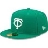 Men's Minnesota Twins New Era Kelly Green White Logo 59FIFTY Fitted Hat 1 Men's Minnesota Twins New Era Kelly Green White Logo 59FIFTY Fitted Hat -BigLeagueCaps Store mens new era kelly green minnesota twins white logo 59fifty fitted hat pi4708000 altimages ff 4708068 b9da70342d73ac453c66alt1 full