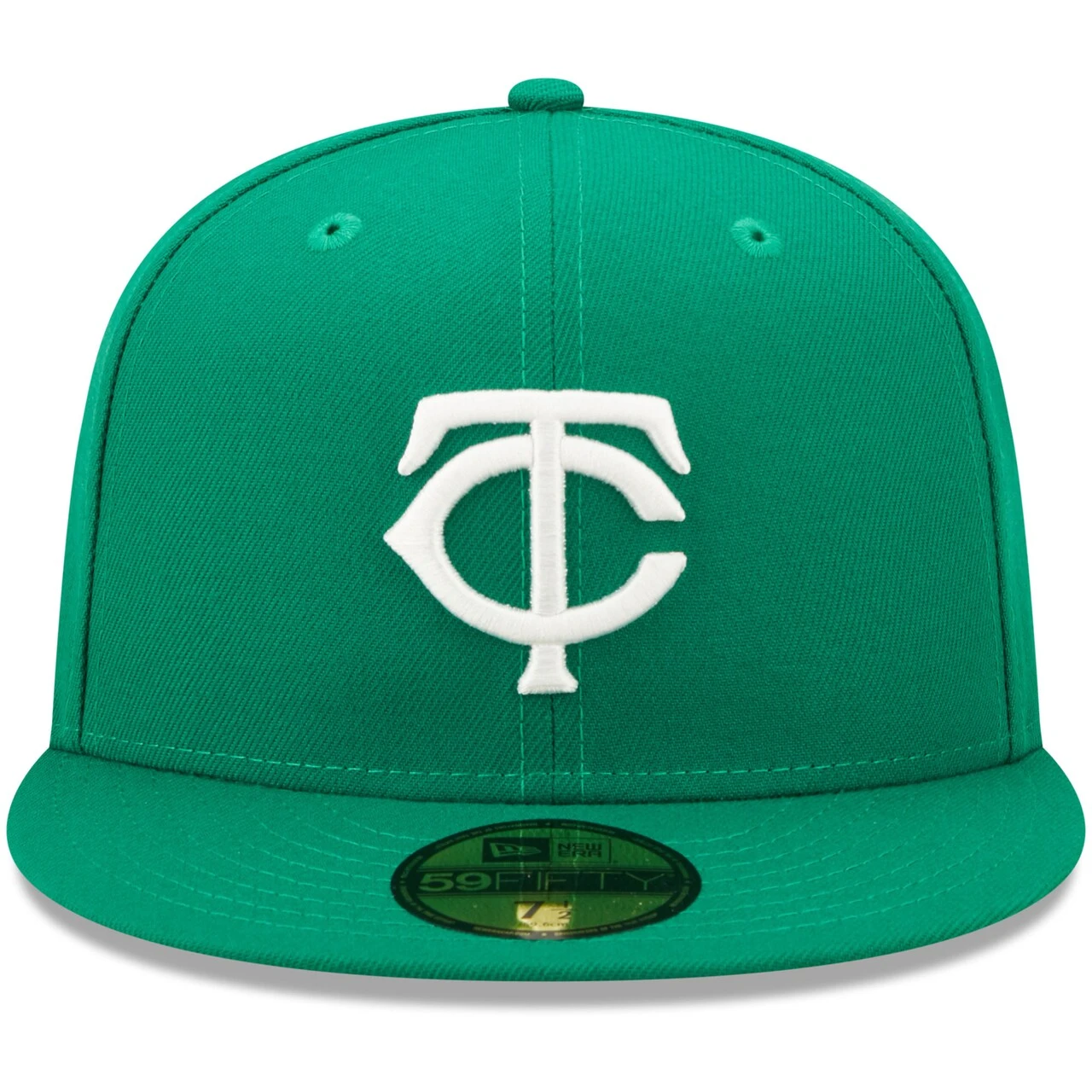 Men's Minnesota Twins New Era Kelly Green White Logo 59FIFTY Fitted Hat 4 Men's Minnesota Twins New Era Kelly Green White Logo 59FIFTY Fitted Hat - Image 2