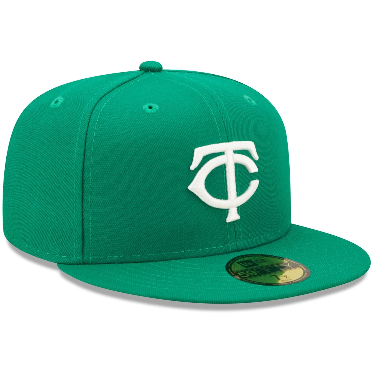 Men's Minnesota Twins New Era Kelly Green White Logo 59FIFTY Fitted Hat 5 Men's Minnesota Twins New Era Kelly Green White Logo 59FIFTY Fitted Hat - Image 3