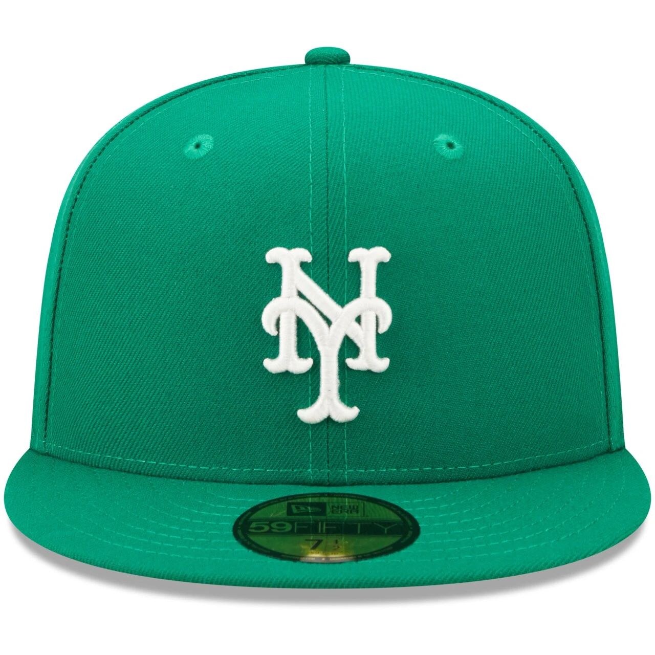 Men's New York Mets New Era Kelly Green White Logo 59FIFTY Fitted Hat 4 Men's New York Mets New Era Kelly Green White Logo 59FIFTY Fitted Hat - Image 2