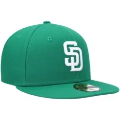 Men's San Diego Padres New Era Kelly Green White Logo 59FIFTY Fitted Hat -BigLeagueCaps Store mens new era kelly green san diego padres white logo 59fifty fitted hat pi4708000 altimages ff 4708060 ef3c5a77846437aaadbealt3 full