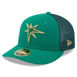 Men's Tampa Bay Rays New Era Kelly Green 2023 St. Patrick's Day Low Profile 59FIFTY Fitted Hat