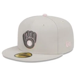 Men's Milwaukee Brewers New Era Khaki 2023 Mother's Day On-Field 59FIFTY Fitted Hat -BigLeagueCaps Store mens new era khaki milwaukee brewers 2023 mothers day on field 59fifty fitted hat ss5 p 5041107pv 3u b3beqrq3k7rwqzbylclzv gw1ir0kfyuamlrzhryv6
