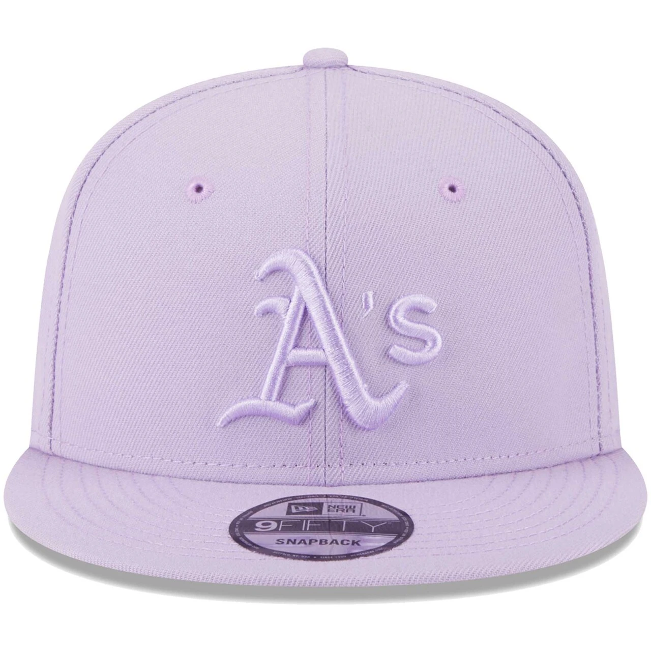 Men's Oakland Athletics New Era Lavender Spring Color Basic 9FIFTY Snapback Hat 4 Men's Oakland Athletics New Era Lavender Spring Color Basic 9FIFTY Snapback Hat - Image 2
