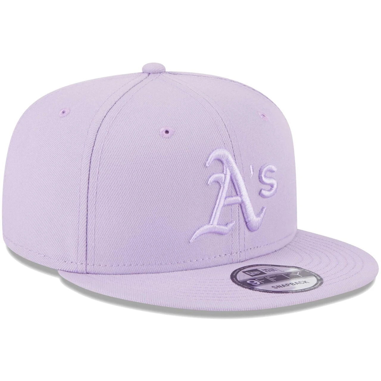 Men's Oakland Athletics New Era Lavender Spring Color Basic 9FIFTY Snapback Hat 5 Men's Oakland Athletics New Era Lavender Spring Color Basic 9FIFTY Snapback Hat - Image 3