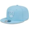 Men's Milwaukee Brewers New Era Light Blue Spring Color Basic 9FIFTY Snapback Hat -BigLeagueCaps Store mens new era light blue milwaukee brewers spring color basic 9fifty snapback hat ss5 p 5000326pv 1u juqyjuipx2mi5zmdhmu2v 370a9ngvzdrd1tlit7qe