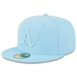Men's Oakland Athletics New Era Light Blue 2023 Spring Color Basic 59FIFTY Fitted Hat